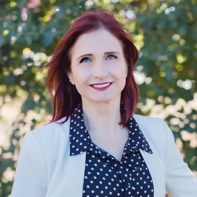 Square headshot for Liina Roth, business manager at Club Recovery LLC